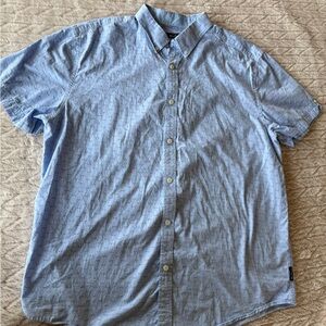 Ben Sherman Light Blue Short-Sleeve Button-Down Shirt
